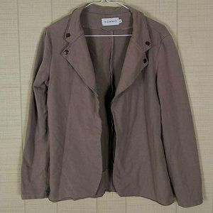 Nommo Cotton Knit Layering Jacket Taupe Neutral